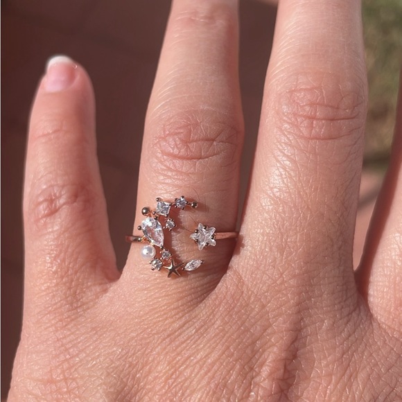 Girls Crew Moonlight ring - Rose Gold Size 8 - Picture 5 of 6